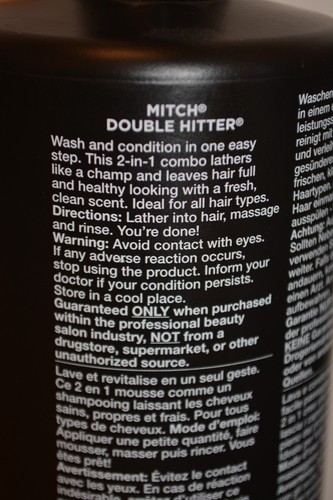 Paul Mitchell Mitch Double Hitter 2 in 1 shampoo e balsamo 33,8 once 1 L NUOVO - Foto 3 di 4