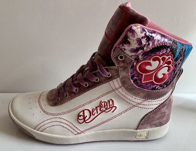 ZAPATILLAS ZAPATOS BOTAS BOTINES Dereon Blanco/ Morado Talla 8