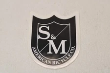 NOS OLD MID NEW SCHOOL BMX STICKER DECAL - S&M - STOCK # 38