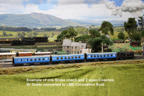 Hornby Dublo LMS Coronation Scot Brake Coaches x 2 Render VINYL KIT. - Picture 3 of 6