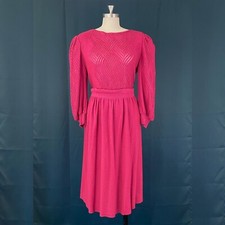 Vintage 70s Bishop Sleeve Sweater Skirt Set