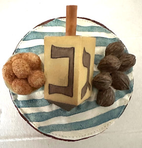 Hanukkah Dreidel Large Candle Topper