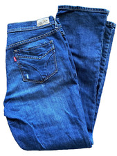 Levis 8 Jeans 505 Straight Leg 8 S Stretch Blue Jeans Factory Scored Nice