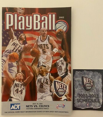 NJ New Jersey Nets Boston Celtics Game 1 2002 Eastern Conference Finals Program