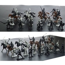 28x Mittelalter Ritter Krieger Pferde f??r Kinder Spielzeug Soldaten Figuren Mod
