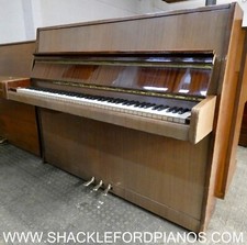 Petrof 116 Upright Piano In Mahogany Gloss With Practice Pedal