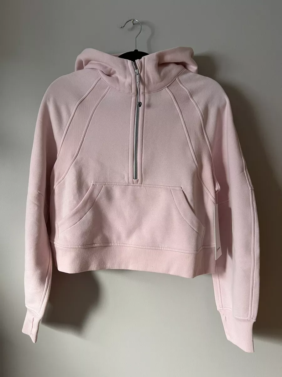 Lululemon Scuba Oversized 1/2 Half Zip Hoodie Flush Pink NWT XL