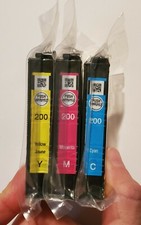 GENUINE Epson 200 Cyan Magenta Yellow Ink Cartridge 7/2023 SEALED