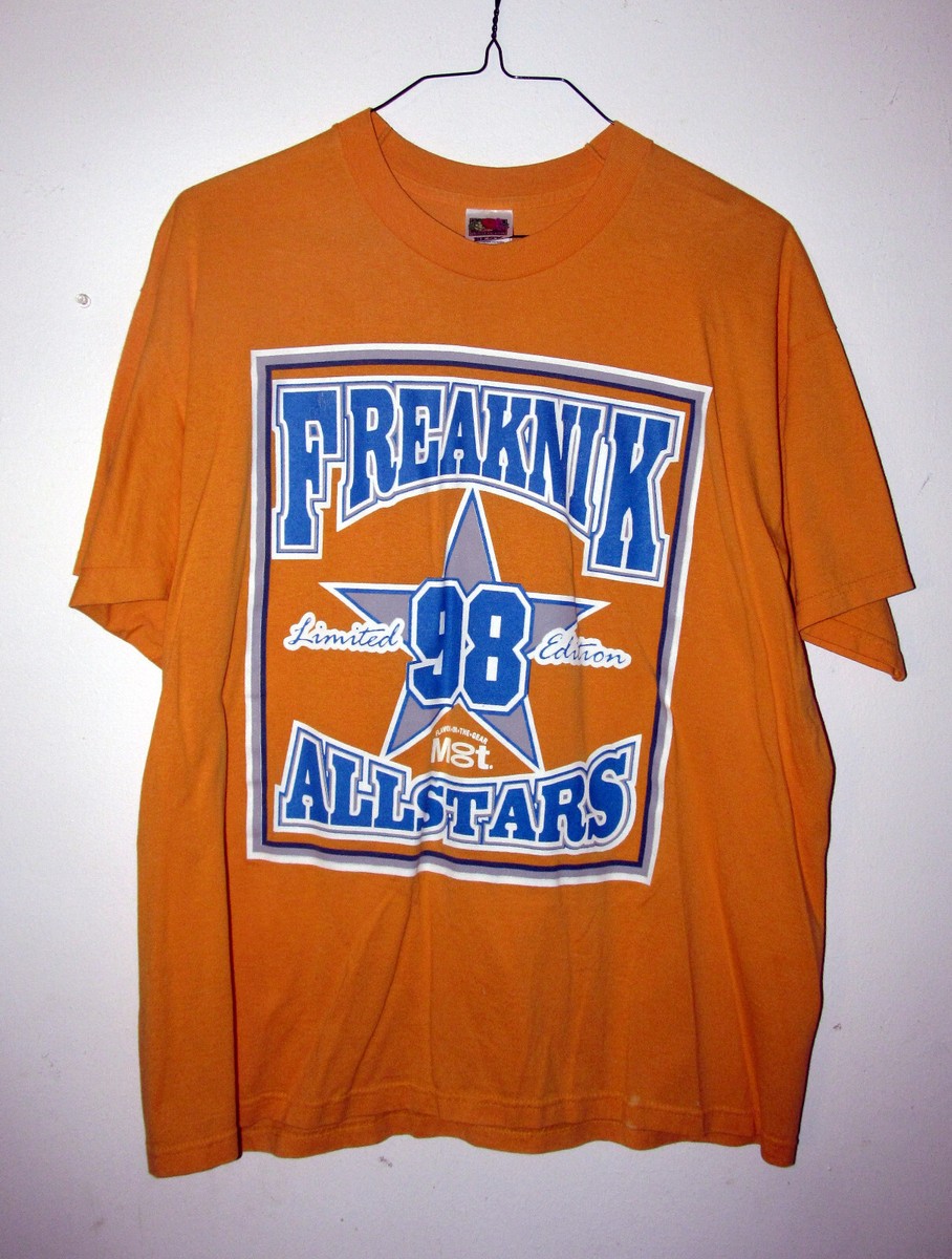 Vintage Freaknik 1998 Atlanta AllStars Yellow T Shirt XL Rare! Hip