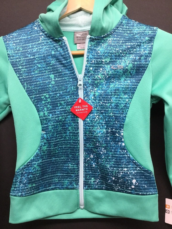 Sudadera con capucha Tech Fleece verde para niñas - C9 Champion® talla pequeña 6X Foto 3 de 4