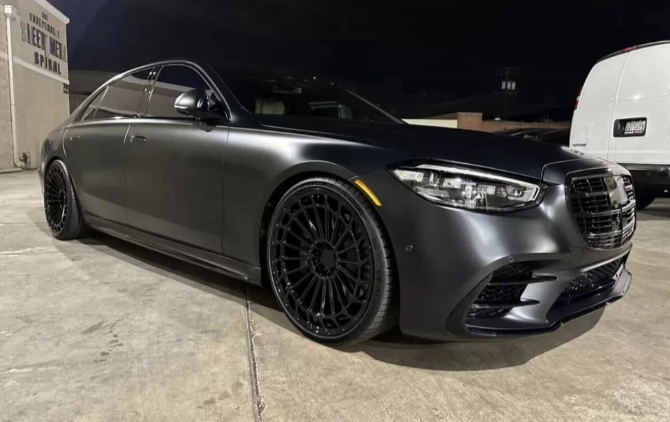 Staggered 20" Rims Black 20X8.5/9.5 Wheels Fit Mercedes Benz S550 S560 S580 S63 - Image 4 of 4