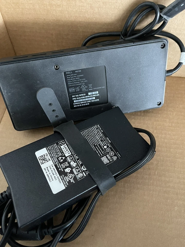 Dell  WD19/WD19S/WD19DC/WD19DCS/WD19TB/WD19TBS K20A001 USB-C Docking Station +AC - Image 4 of 4