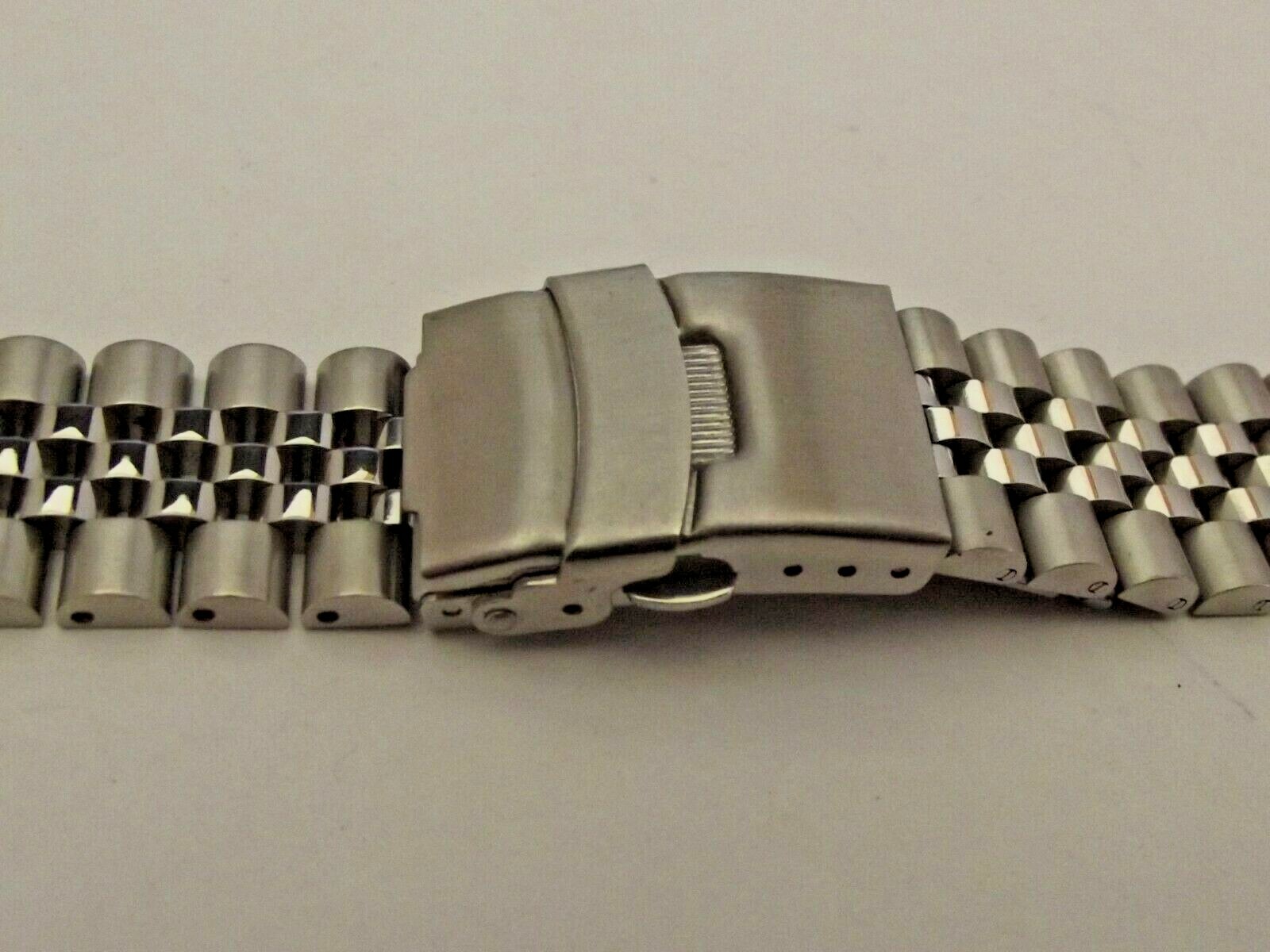 Unoaerre Argento Cinturino Orologio Oyster Acciaio Pieno Curva