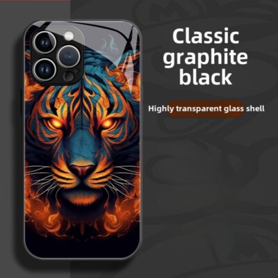 Mighty Tiger Head Phone Case shockproof for iPhone 16-11 Pro Max 7 8 plus
