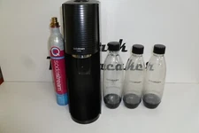 SodaStream Terrra Sparkling Water Maker Bundle Black Lightly Used for Two Weeks