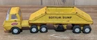 Vintage Tonka Yellow Bottom Dump Truck and Trailer #55160 1970s Pressed Steel