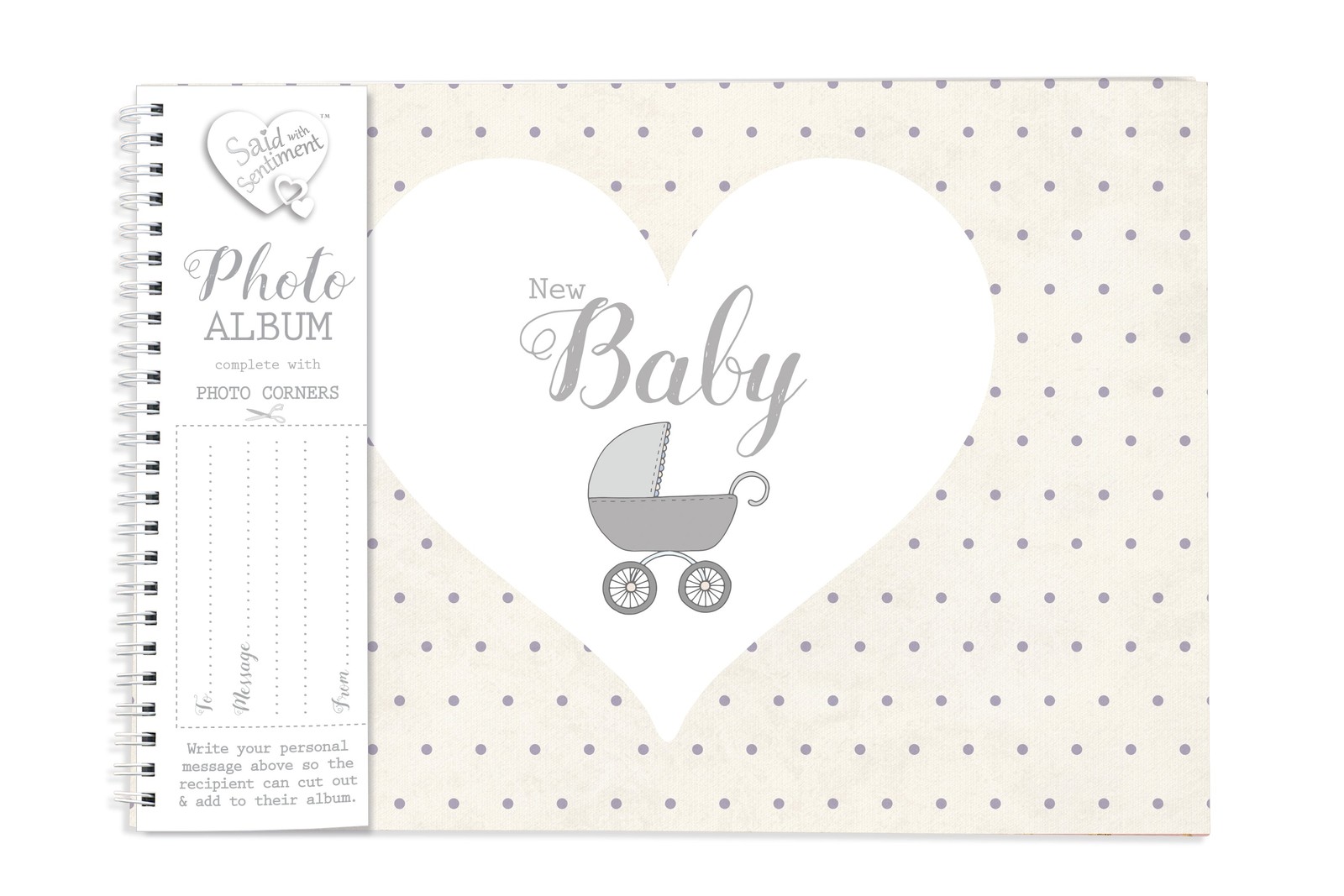 Said with Sentiment Photo Album - New Baby