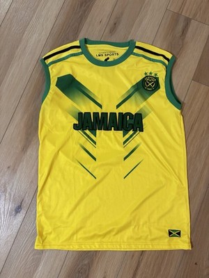 LMS Sports Authentic Brand Jersey Sleeveless Jamaica Football Club Size Medium
