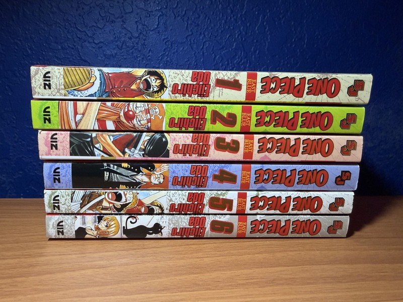 One Piece Manga Lot 1 2 3 4 5 6 English  VIZ Media