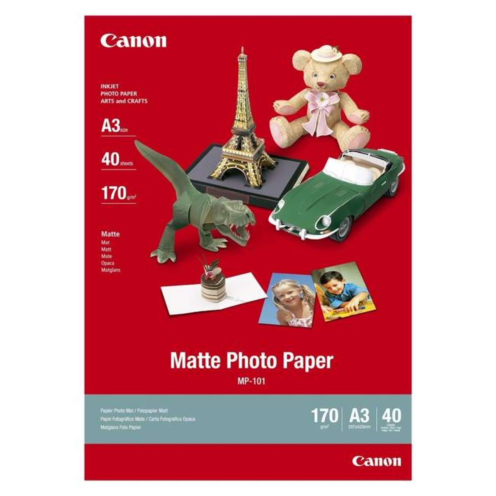 Canon MP-101 Matte Photo Paper A3 40 Sheets 170g/m2 Printer Print - Image 3