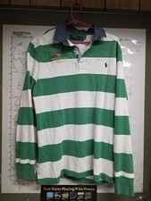 Polo Ralph Lauren RLPC Yacht Club Rugby Polo Long Sleeve Shirt Mens XL