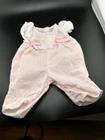 Cabbage Patch Kids Beans Butt Babies Pink Button Outfit Footie 1980s Vtg
