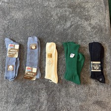 NOS 80s 90s Lot Of 5 Pairs Dressy Casual Men s Socks Mixed Colors Brands