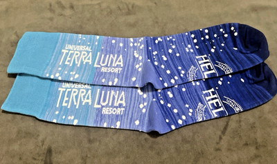 NEW Universal Studios Hotels Socks Helios Grand Stella Nova Terra Luna Blue RARE