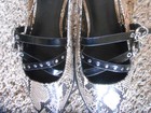 NWT WOMEN'S TIME and TRU SNAKESKIN PRINT STRAPPY SLINGBACK FLATS SIZE 10 — photo 6