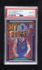 2021 Donruss Optic My House Purple Prizm Luka Doncic Dončić #1 PSA 10 GEM MT oh4