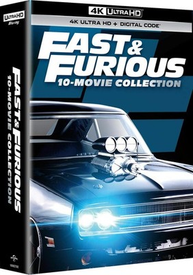 Fast & Furious 10-movie Collection 4K UHD Blu-ray Paul Walker NEW