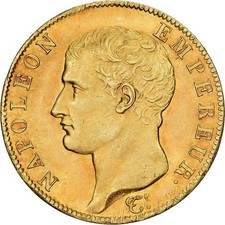 France, Napoleon I, 40 Francs, AN 13, Paris, Gold, UNC, Gadoury:1081