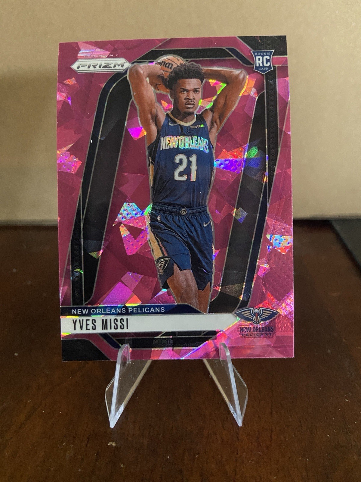 2024-25 Panini Prizm - Yves Missi #233 Pink Ice Prizm (RC)