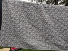 DUNELM Grey stars single boys kids blanket quilt bedspread throw cover used good