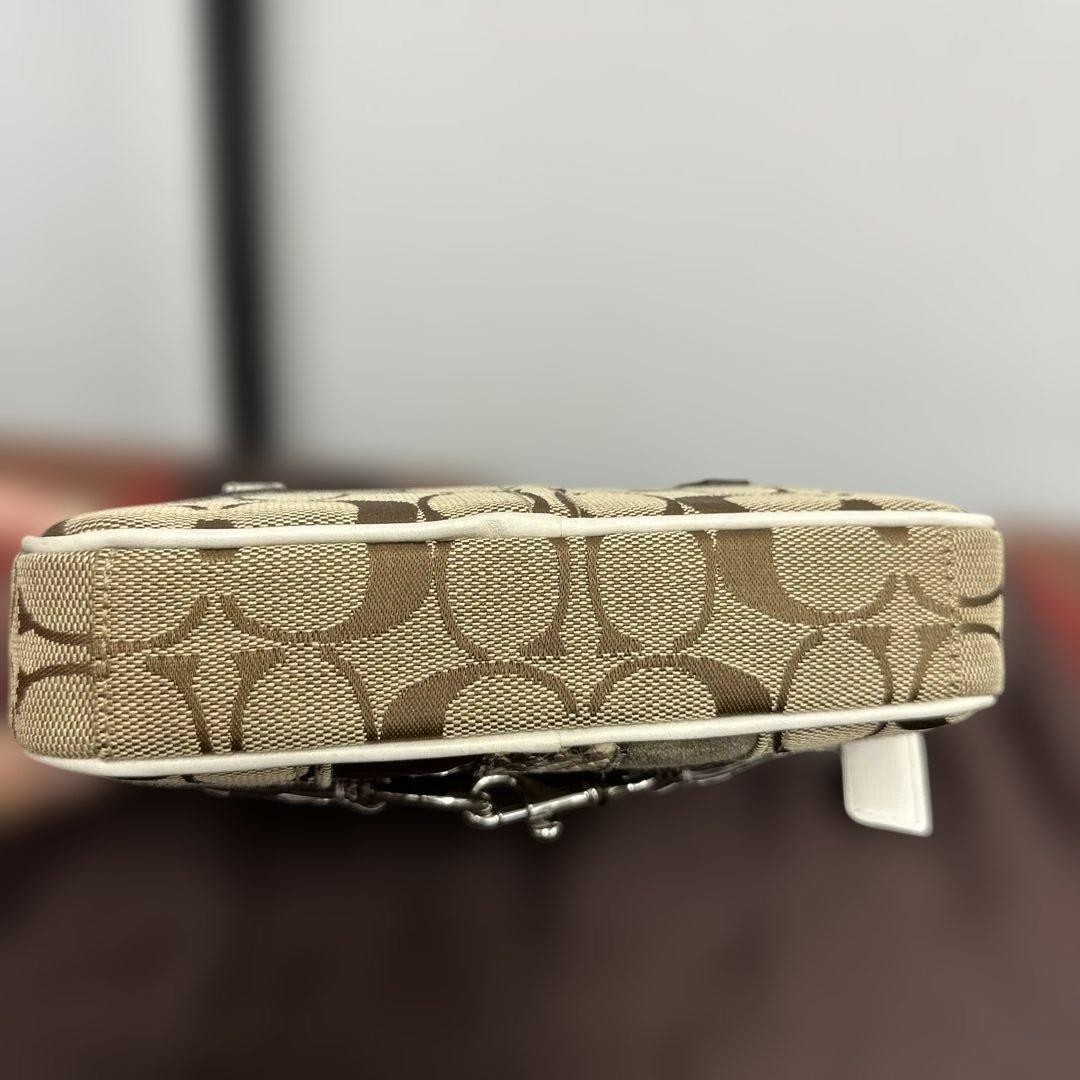 COACH Patchwork Signature Pattern Shoulder Bag wi… - image 5