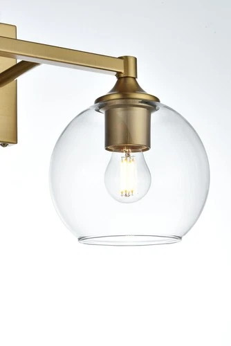 Elegant Lighting LD7308W16 Eero 2 Light 16"W Vanity Light - Chrome - Picture 6 of 12