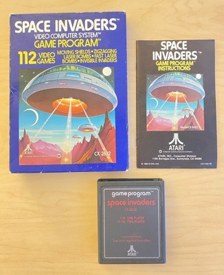 Space Invaders Atari 2600 (CX 2632) With Manual, Cartridge & Original Box (1980)