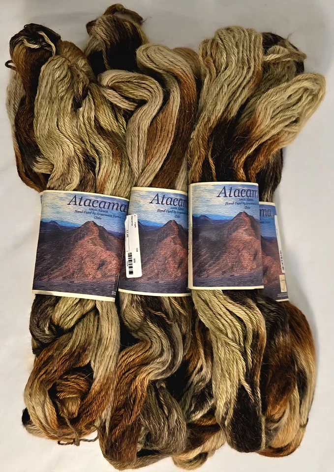 RARE Discontinued Araucania Yarns Atacama Lot 6 Skeins 100% Alpaca Hand Dyed 509 - Image 3 of 4