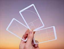 Golden Ratio, Fibonacci Rule of Thirds Composition Tool Credit Card-Sized View