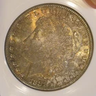 1881 S Morgan Silver Dollar - BU, Fully toned on both sides,  5209-2