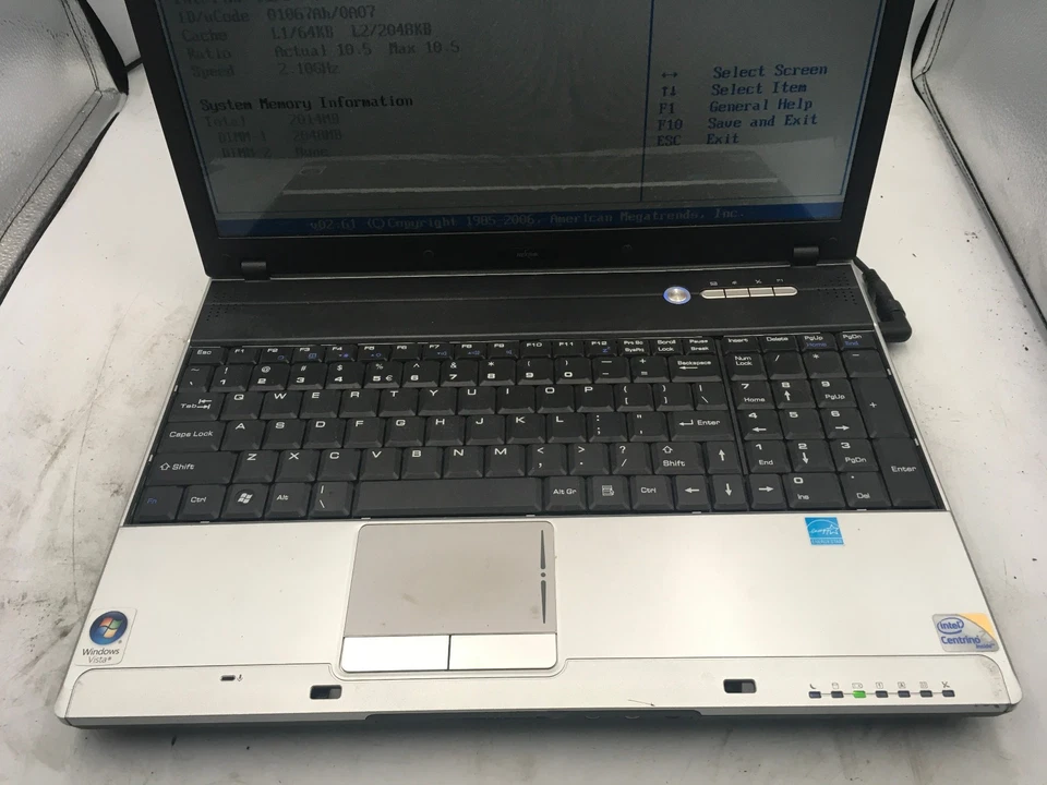 NEXLINK MS 163K - BOOTS TO BIOS - INTEL CORE 2 DUO T6500 - 2GB RAM -READ DESC-BB - Image 3 of 4