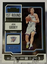 2023-24 Panini Contenders #8 Josh Giddey First Round Ticket #/149