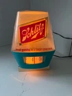 VINTAGE 1960s SCHLITZ BEER SIGN CLOCK COLOR WHEEL WORKING Collectible Breweriana