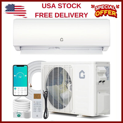  23000 BTU Mini Split Air Conditioner Heating & Cooling W/WIFI 230V 17 SEER2 NEW