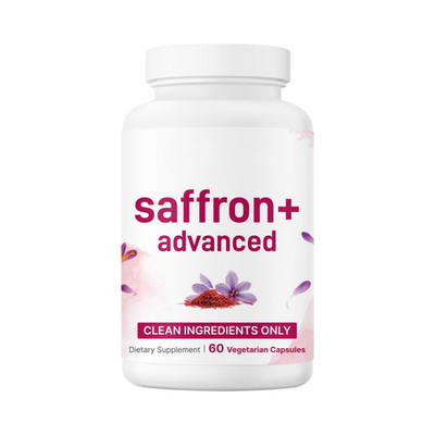 Saffron Capsules - Saffron+ Advanced Natural Dietary Supplement - 60 Caps