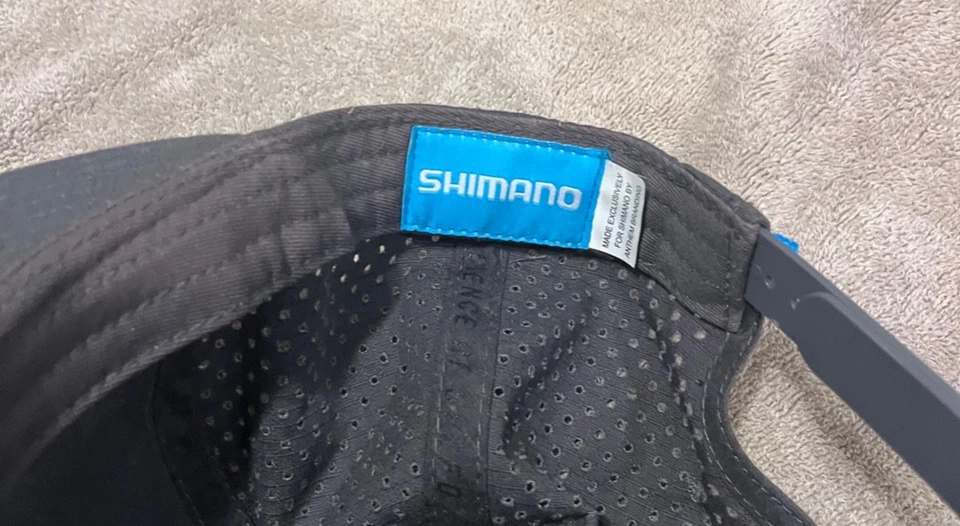 禧玛诺帽子平沿帽黑色 Dura-Ace 男式穿孔运动自行车全新无标签 — 第 4/4 张图片