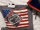 Stitches Patriotic Patchwork Quilt Betsy Ross 35x38 Cotton Quilted — photo 2