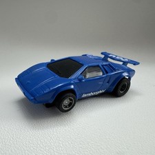 Vintage Tyco Blue 440-X2 Lamborghini Ho Slot Car Tested Working