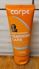 NEW Sealed Carpe Sweat Absorbing Feminine Care Deodorant 3 Oz, Pure Powder Scent