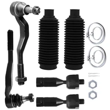 Steering Inner & Outer Tie Rod End Rack and Pinion Bellow For Toyota Tacoma 4WD